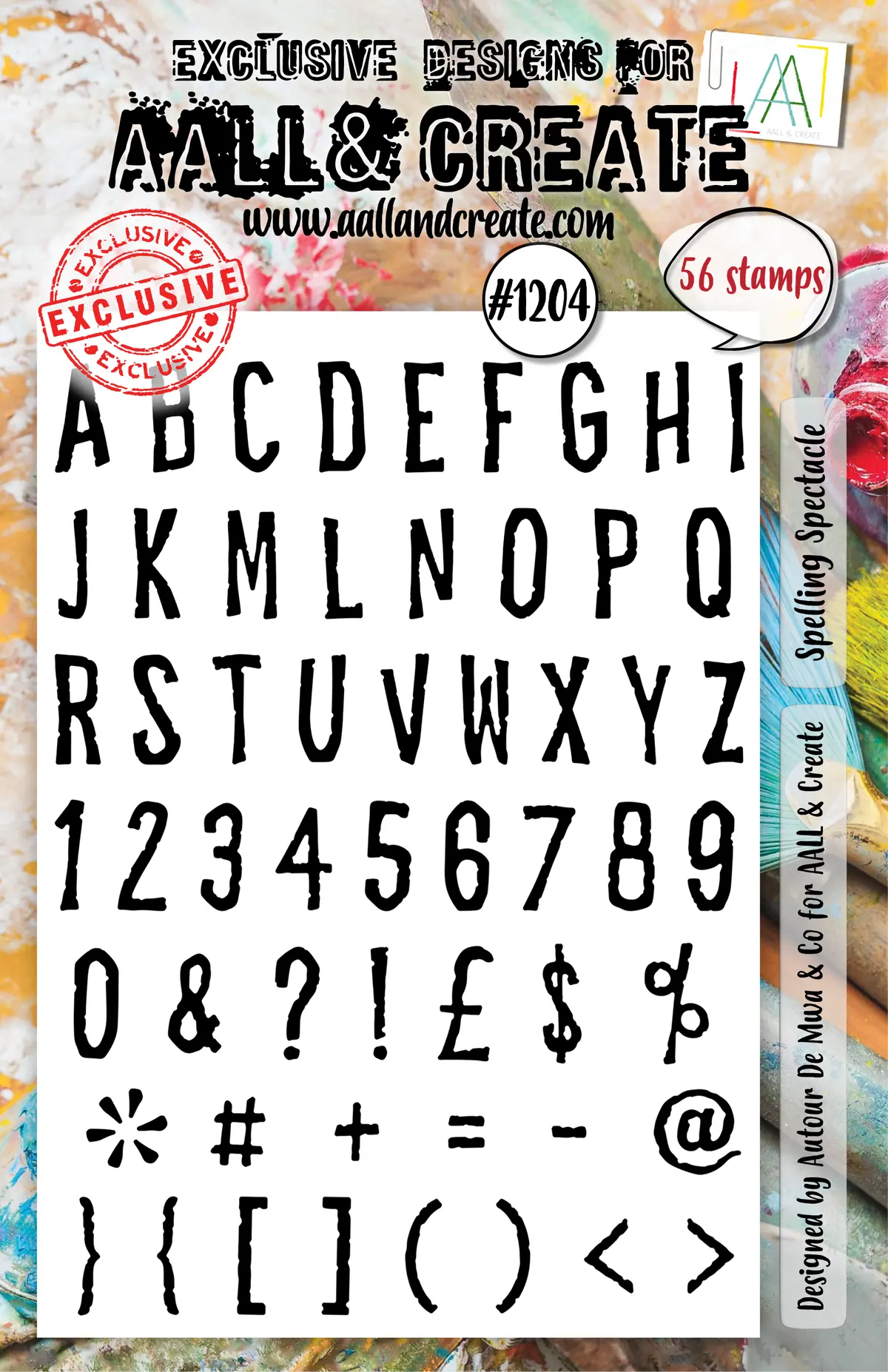 Aall And Create - A5 Stamp Set - Spelling Spectacle 1