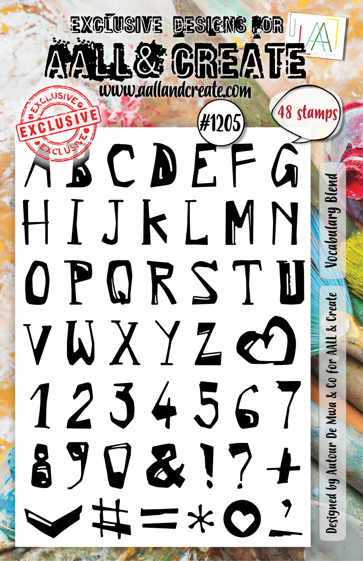 Aall And Create - A5 Stamp Set - Vocabulary Blend 1