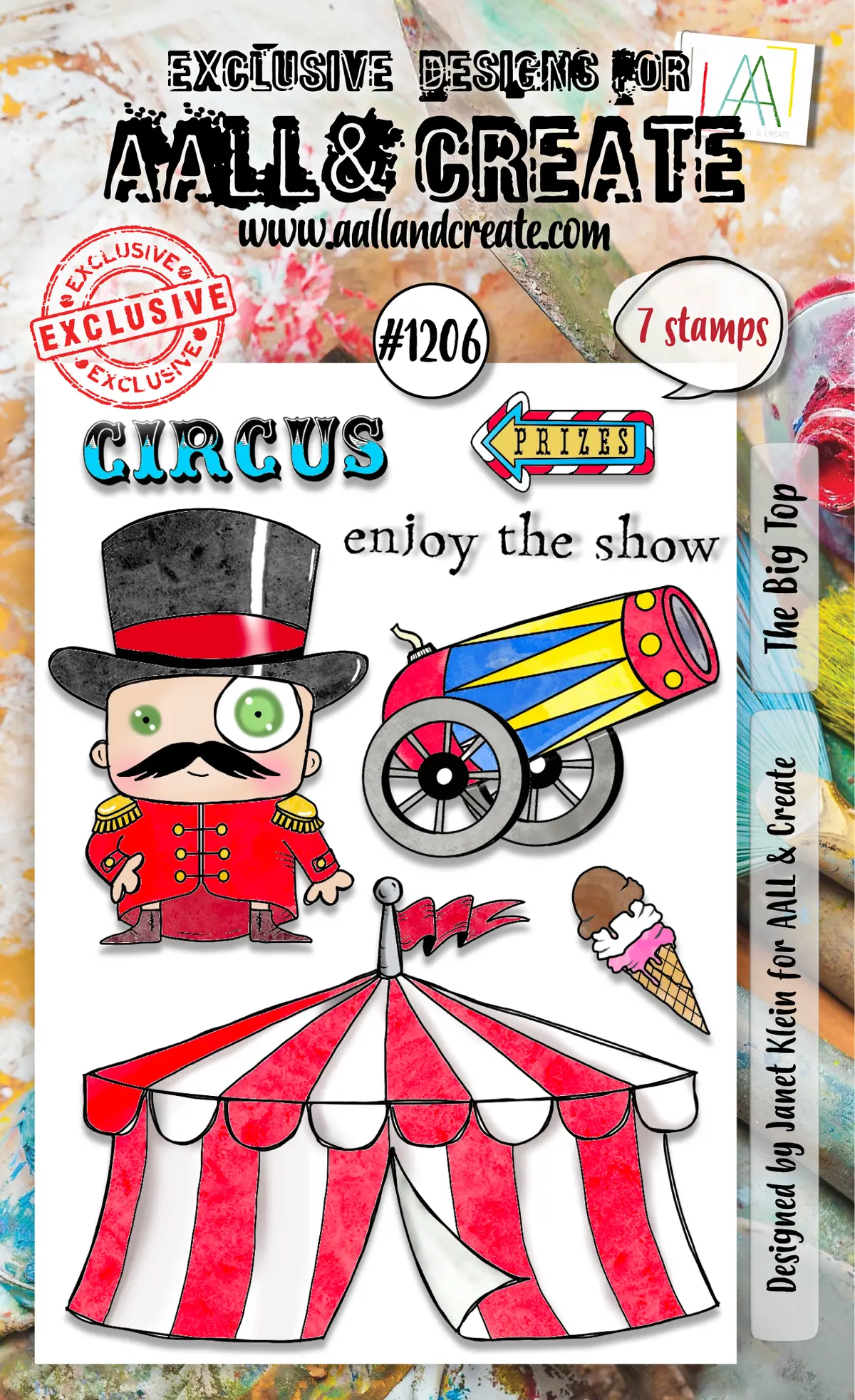 Aall And Create - A6 Stamp Set - The Big Top 1