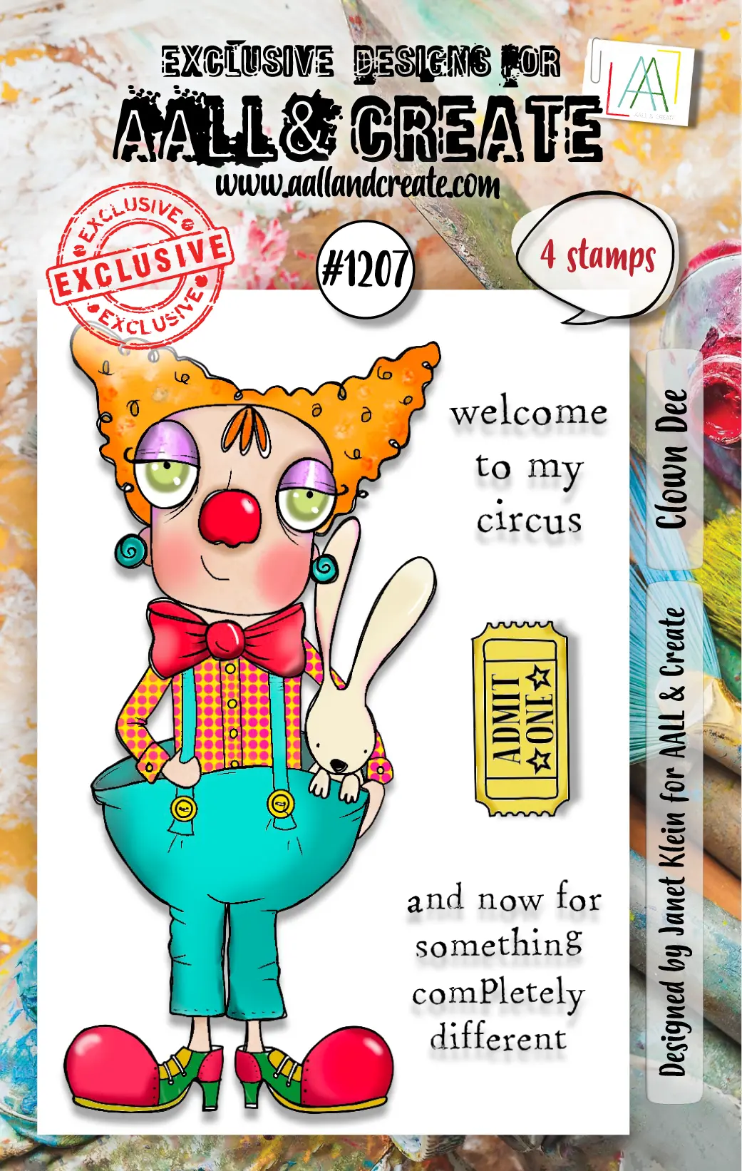Aall And Create - A7 Stamp Set - Clown Dee 1
