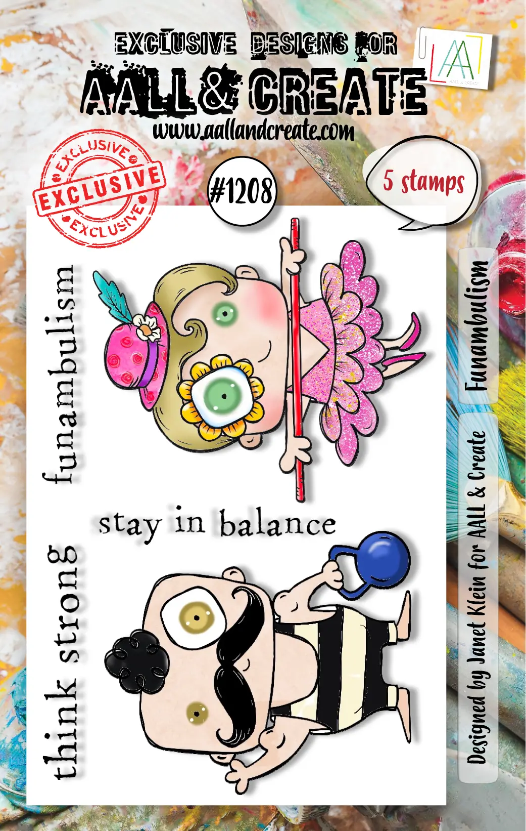 Aall And Create - A7 Stamp Set - Funambulism 1
