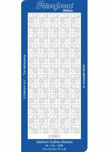 Deco Stickers - Corners Playing Card Shapes 1