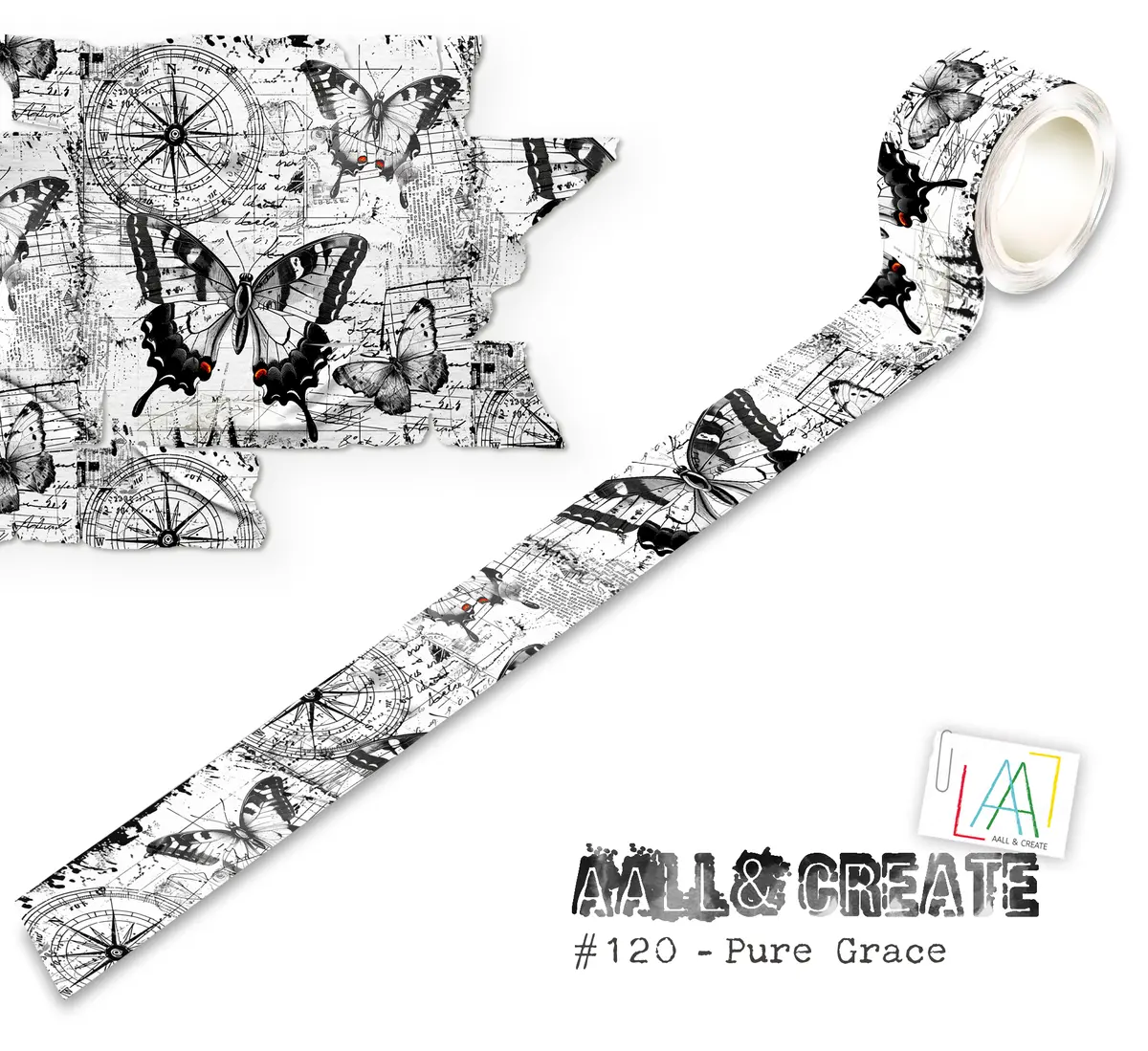Aall And Create - Washi Tape 25Mmx10m - Pure Grace 1