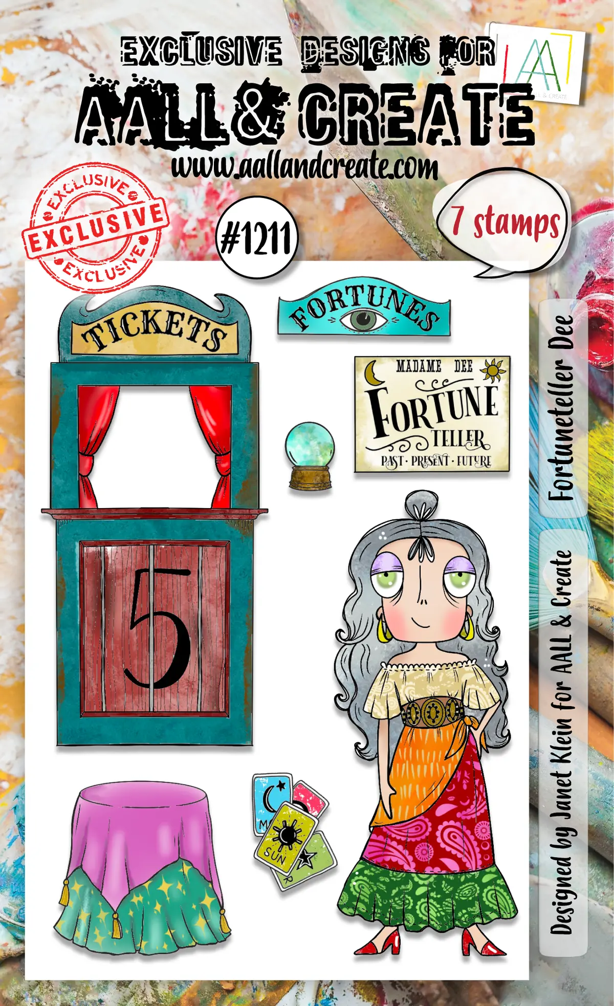 Aall And Create - A6 Stamp Set - Fortuneteller Dee 1