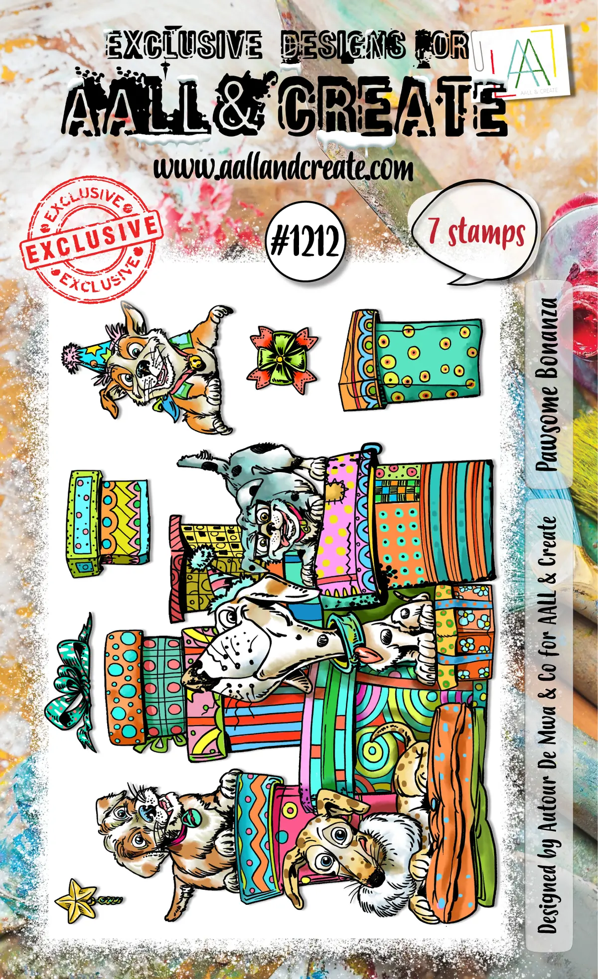 Aall And Create - A6 Stamp Set - Pawsome Bonanza 1