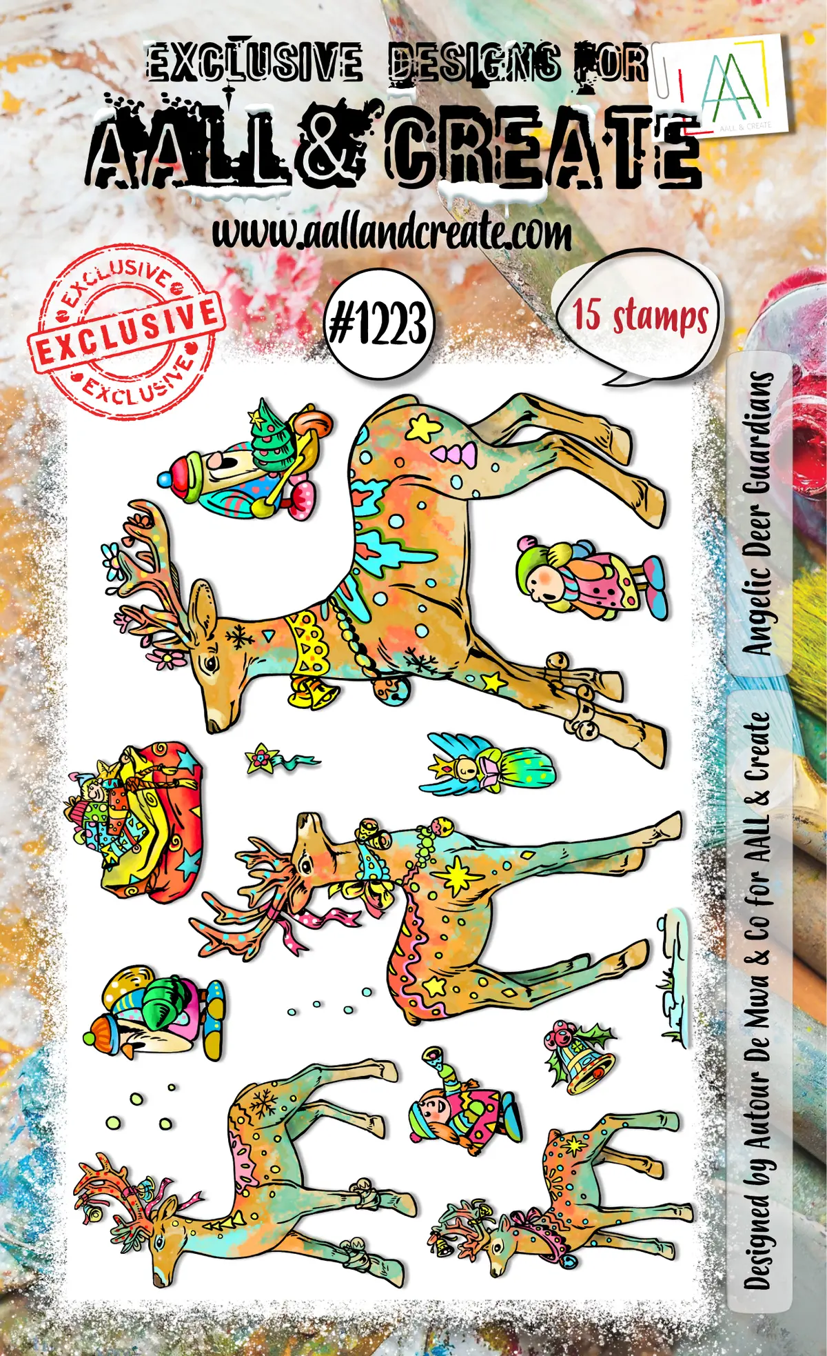 Aall And Create - A6 Stamp Set - Angelic Deer Guardians 1