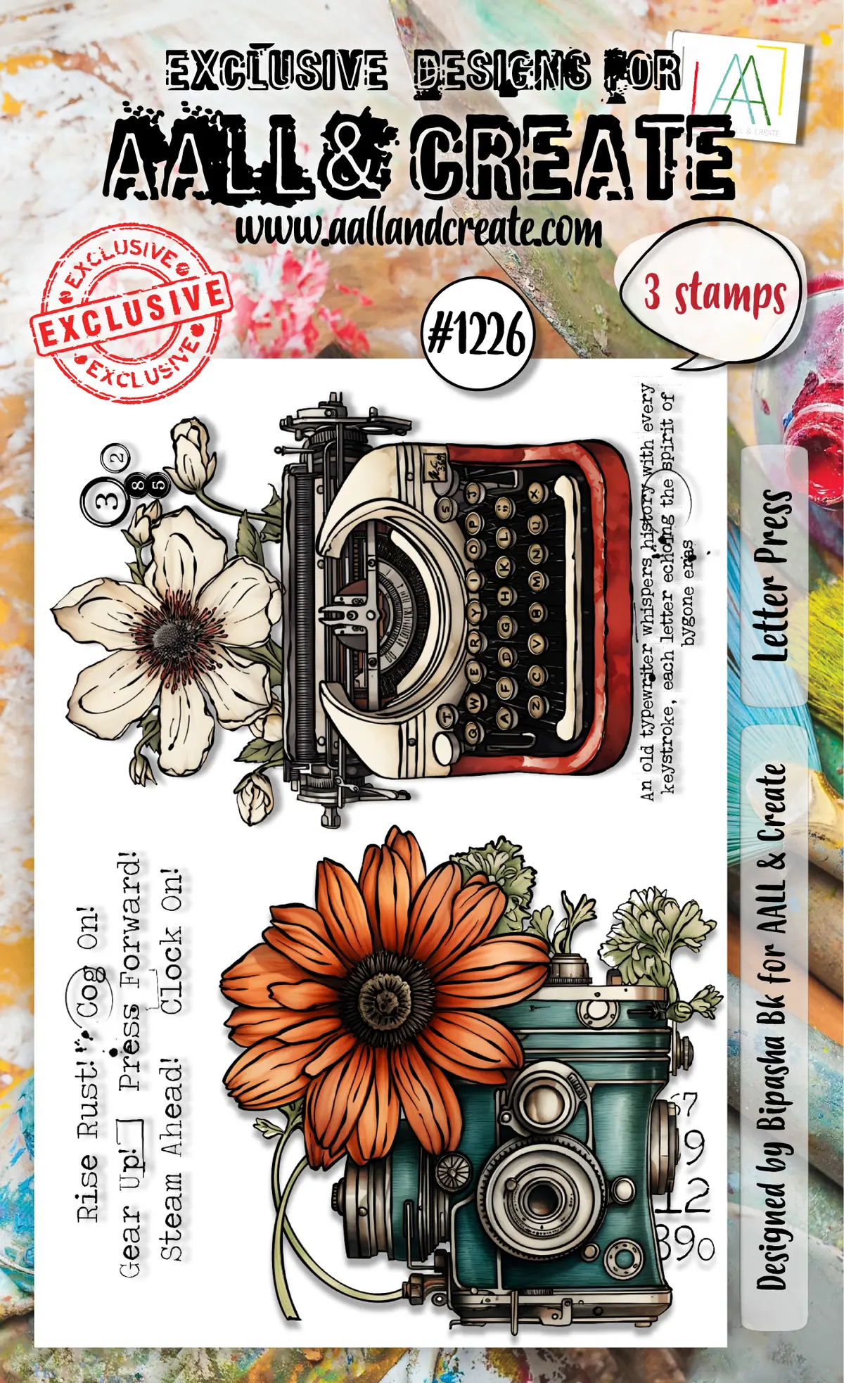 Aall And Create - A6 Stamp Set - Letter Press 1
