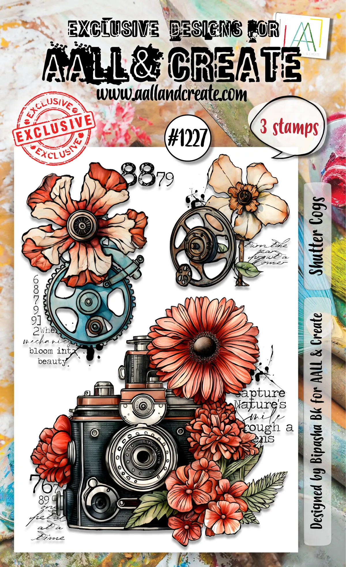 Aall And Create - A6 Stamp Set - Shutter Cogs 1