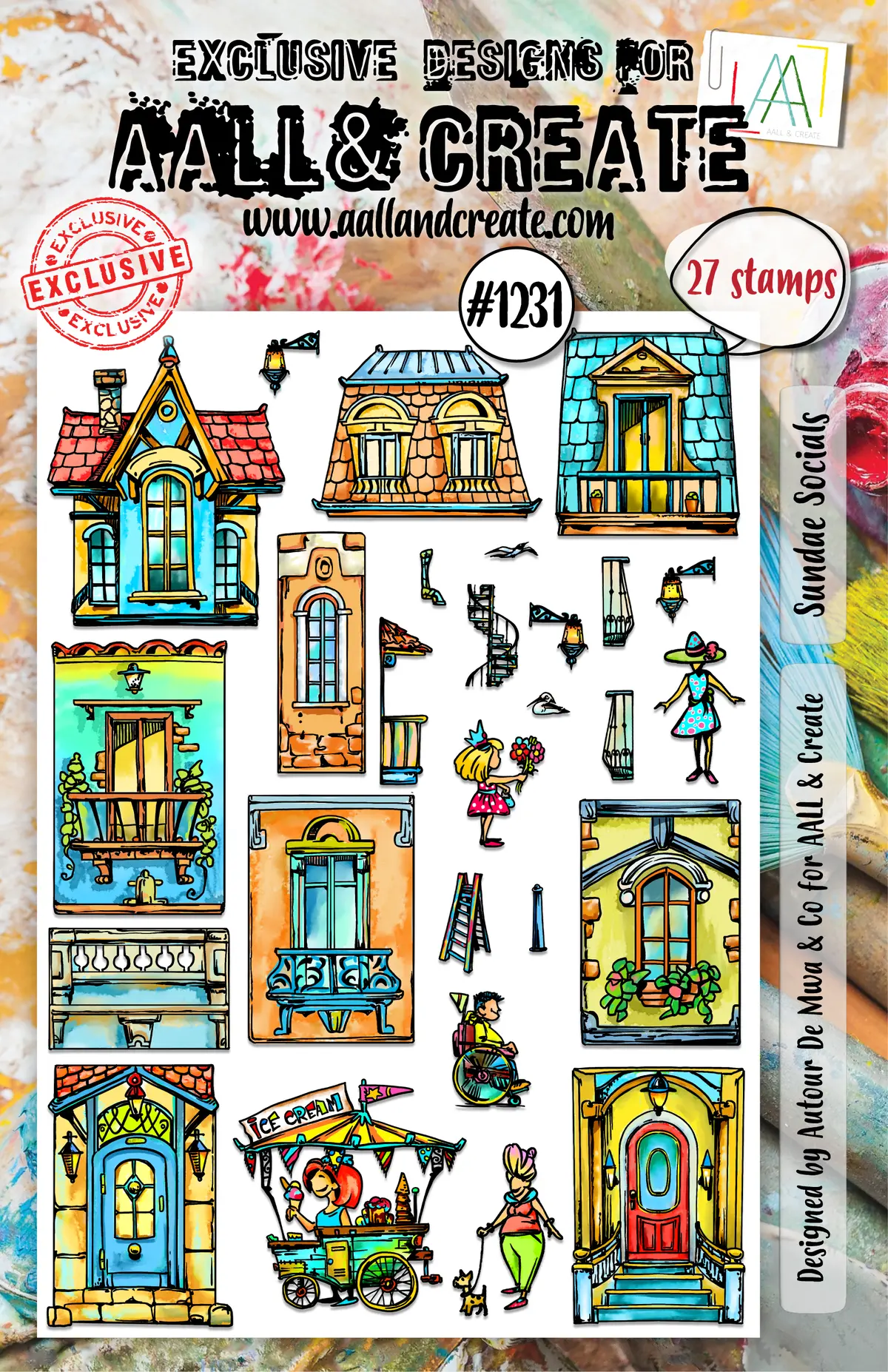 Aall And Create - A5 Stamp Set - Sundae Socials 1