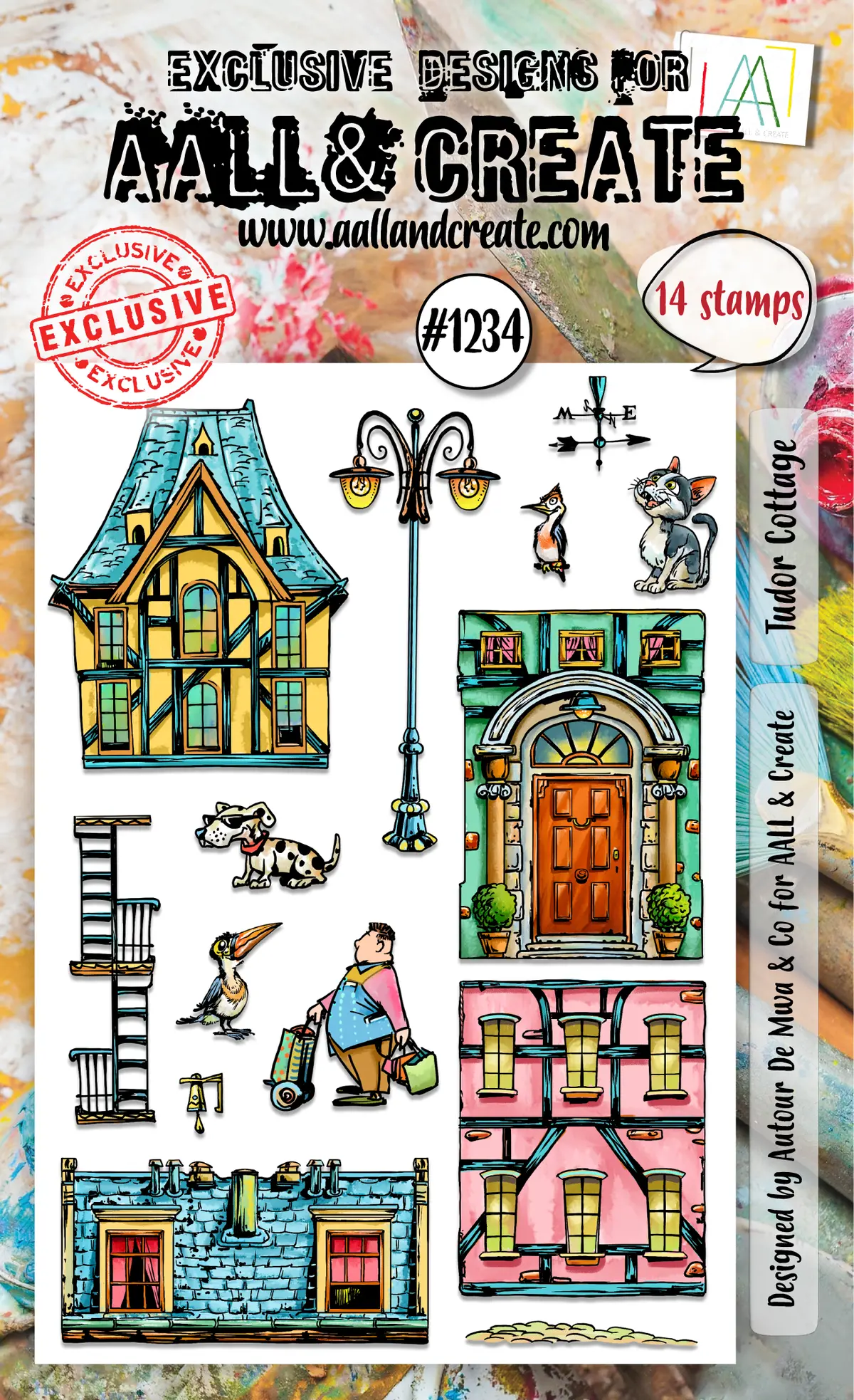 Aall And Create - A6 Stamp Set - Tudor Cottage 1