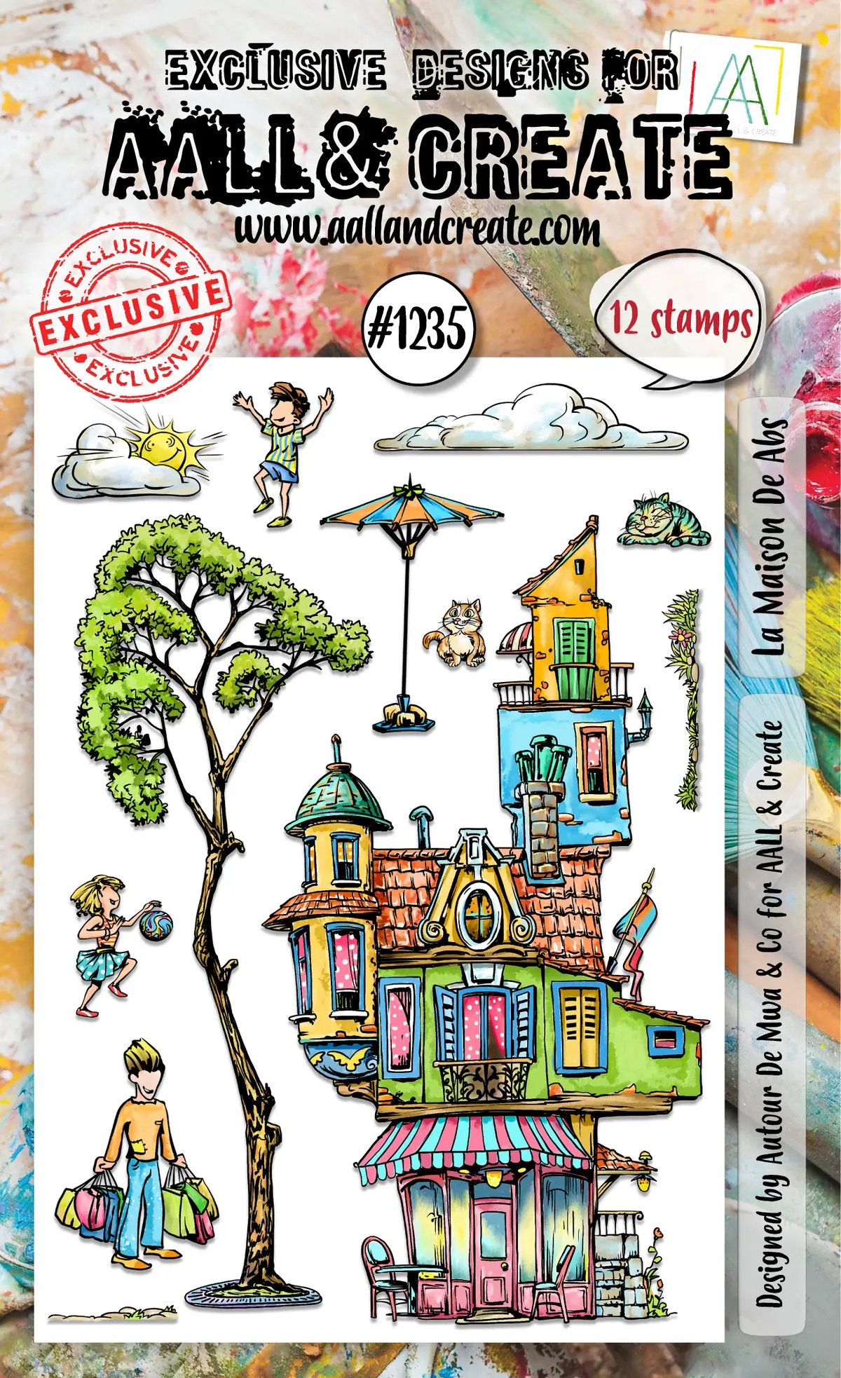 Aall And Create - A6 Stamp Set - La Maison De Abs 1