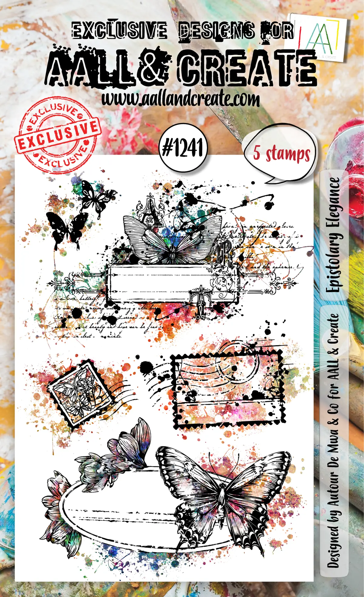 Aall And Create - A6 Stamp Set - Epistolary Elegance 1