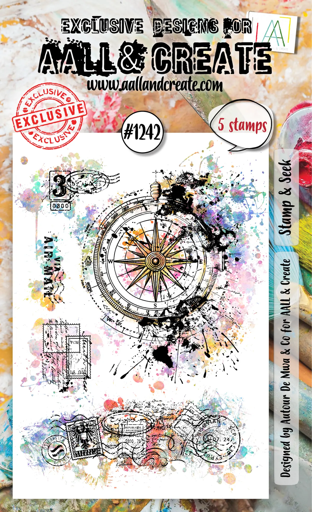 Aall And Create - A6 Stamp Set - Stamp & Seek 1