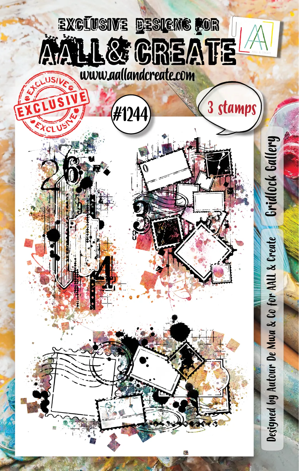 Aall And Create - A7 Stamp Set - Gridlock Gallery 1