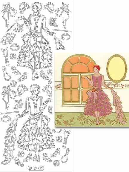 Deco Stickers - Vintage Ladies 1