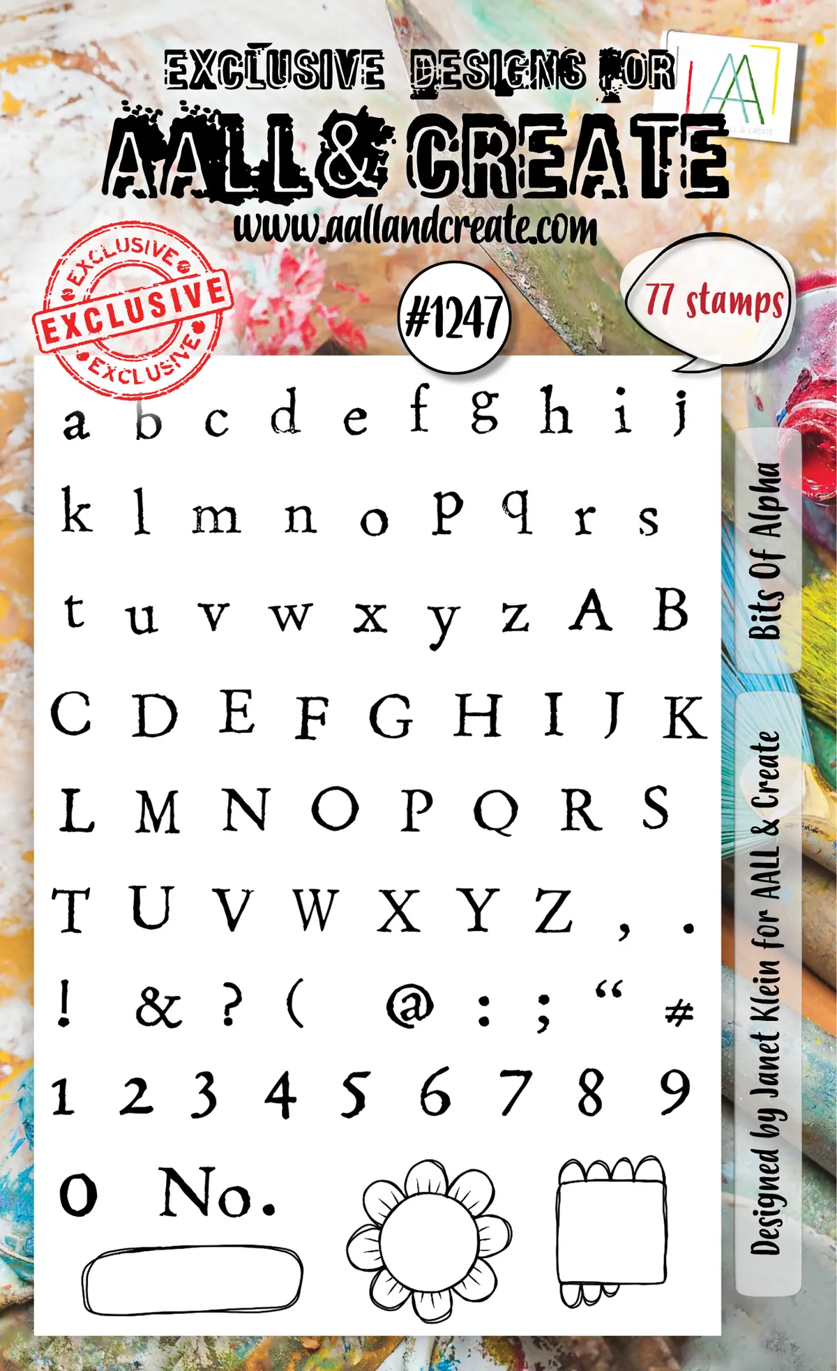 Aall And Create - A6 Stamp Set - Bits Of Alpha 1