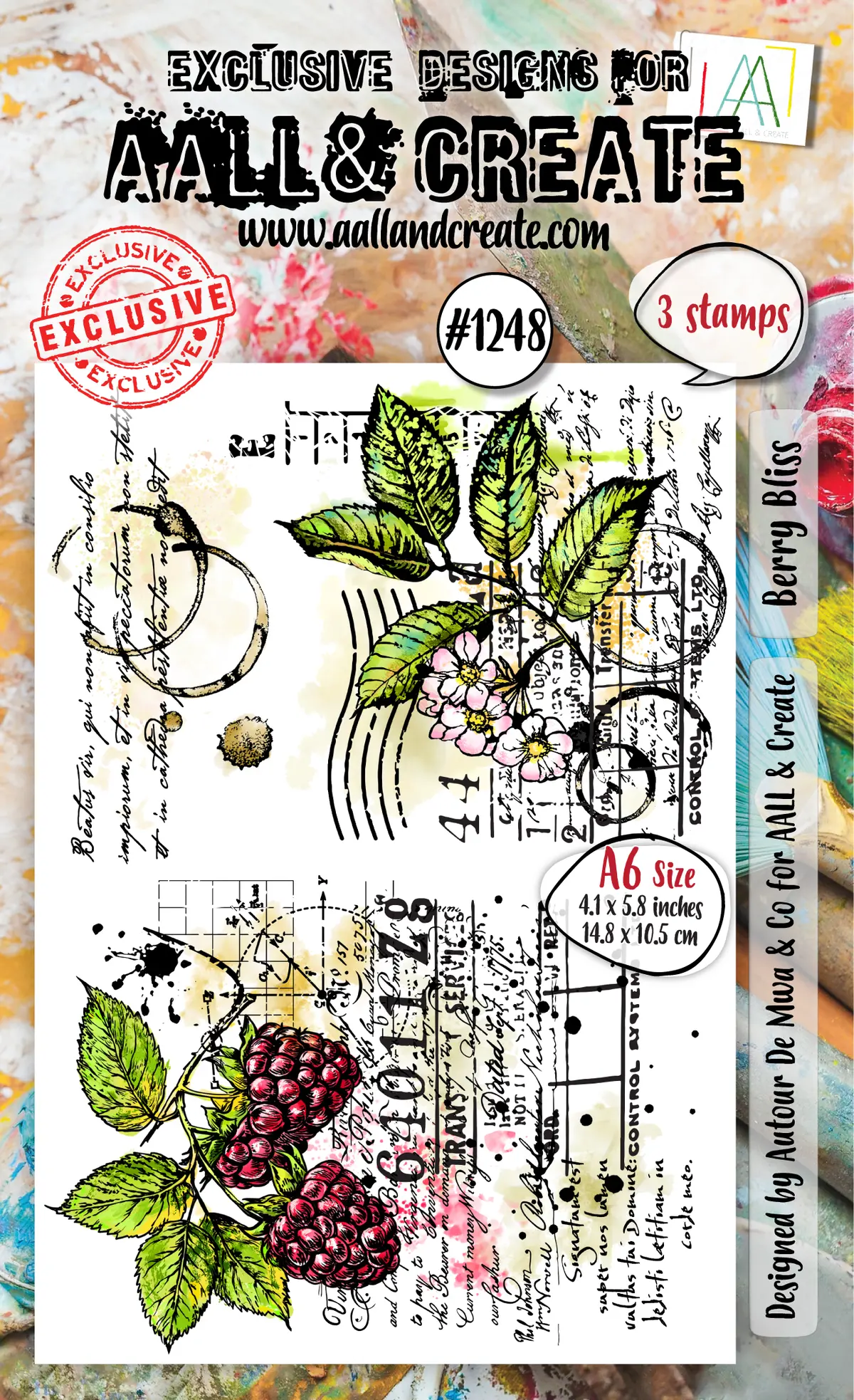 Aall And Create - A6 Stamp Set - Berry Bliss 1