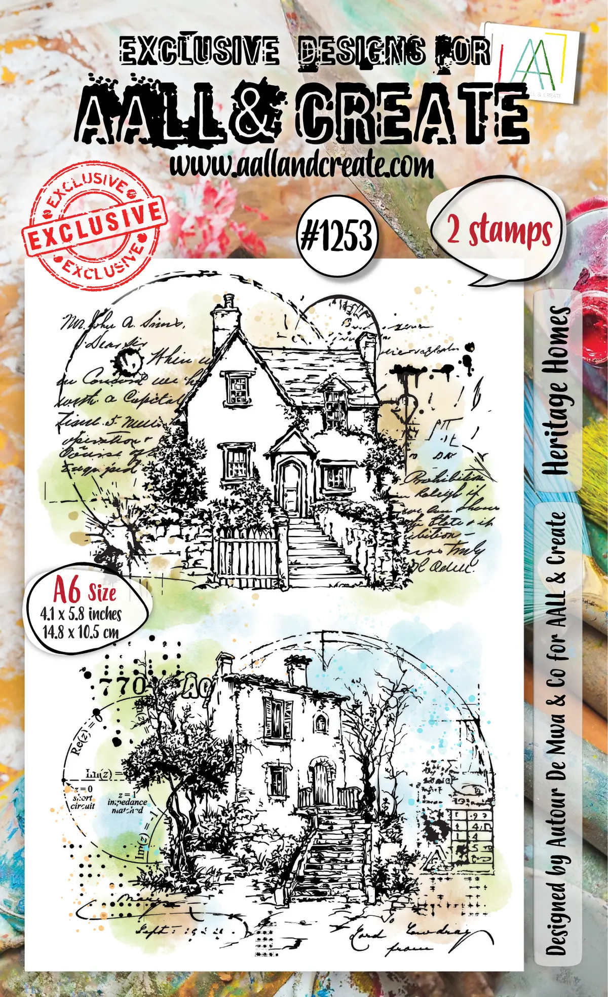 Aall And Create - A6 Stamp Set - Heritage Homes 1