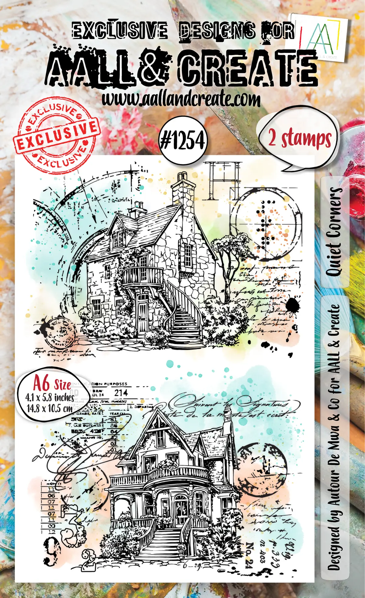 Aall And Create - A6 Stamp Set - Quiet Corners 1