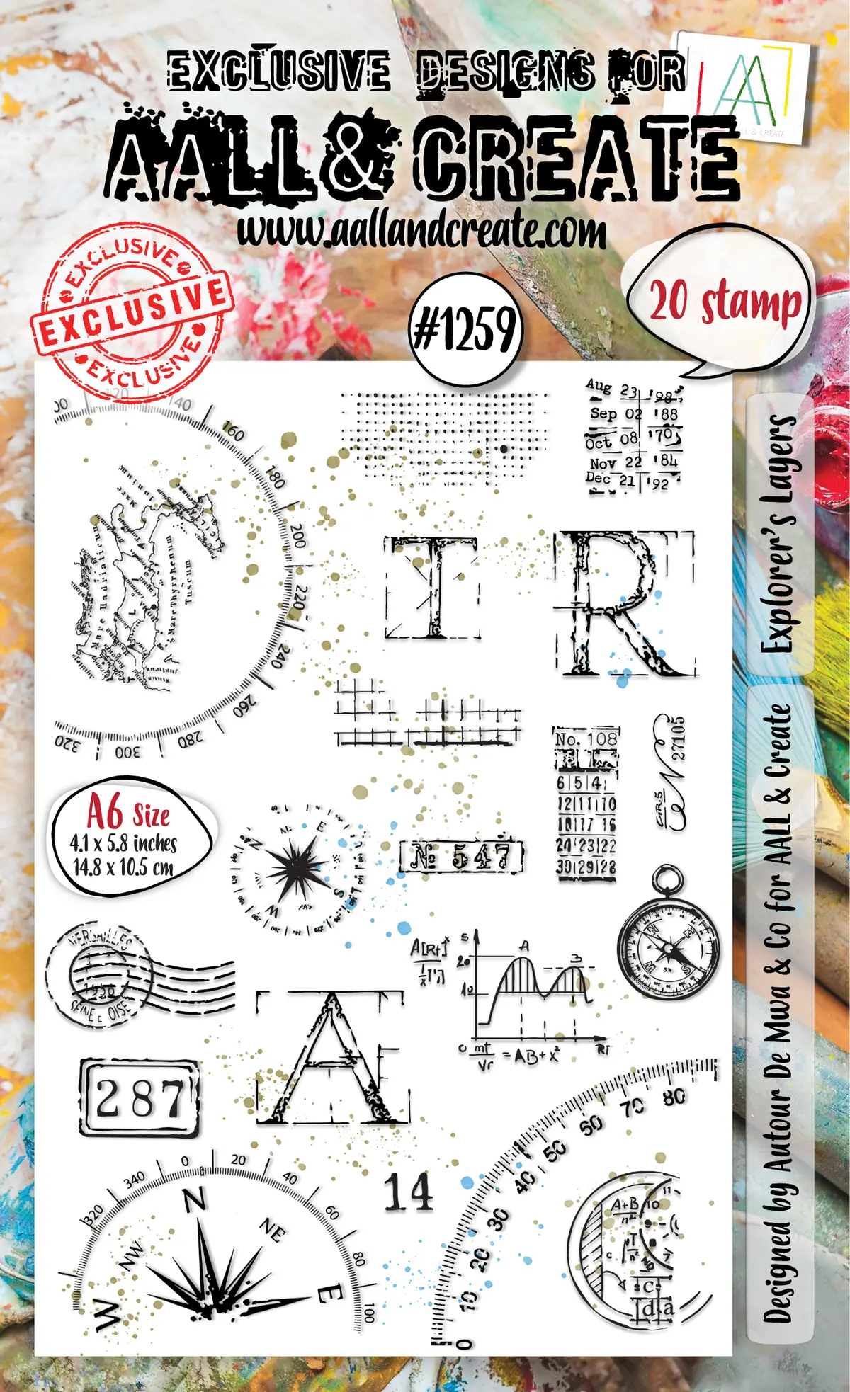 Aall And Create - A6 Stamp Set - Explorer's Layers 1