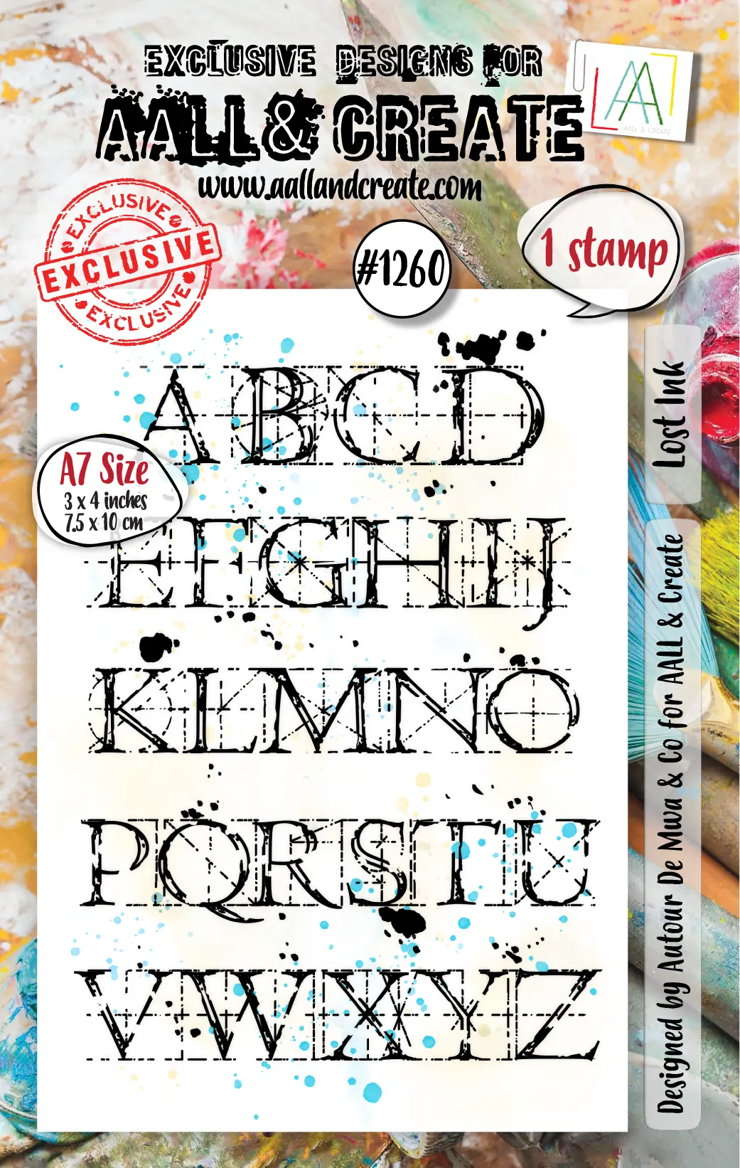 Aall And Create - A7 Stamp Set - Lost Ink 1