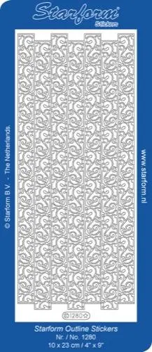 Deco Stickers - Ribbon Border - Decorative Swirl 1