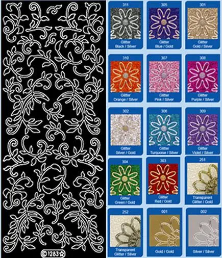 Deco Stickers - Leaf Flourish 1