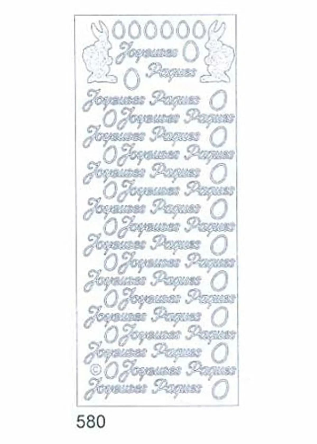 Deco Stickers - Joyeuses Paques With Bunnies 1