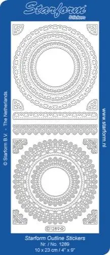 Deco Stickers - Floral Circle Frame 1