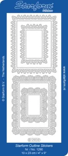Deco Stickers - Rectangle Frames 1