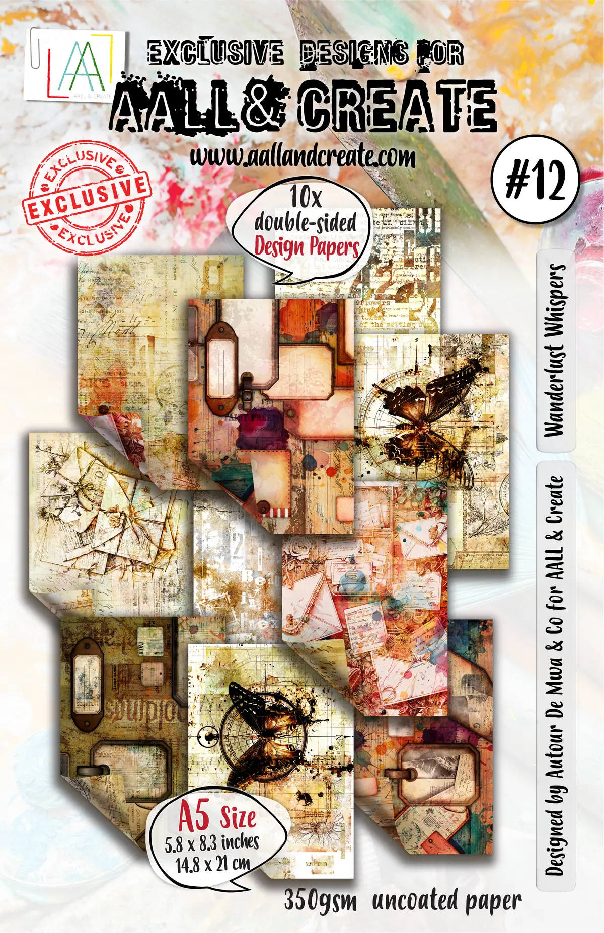 Aall And Create - A5 Design Paper - Wanderlust Whispers 1