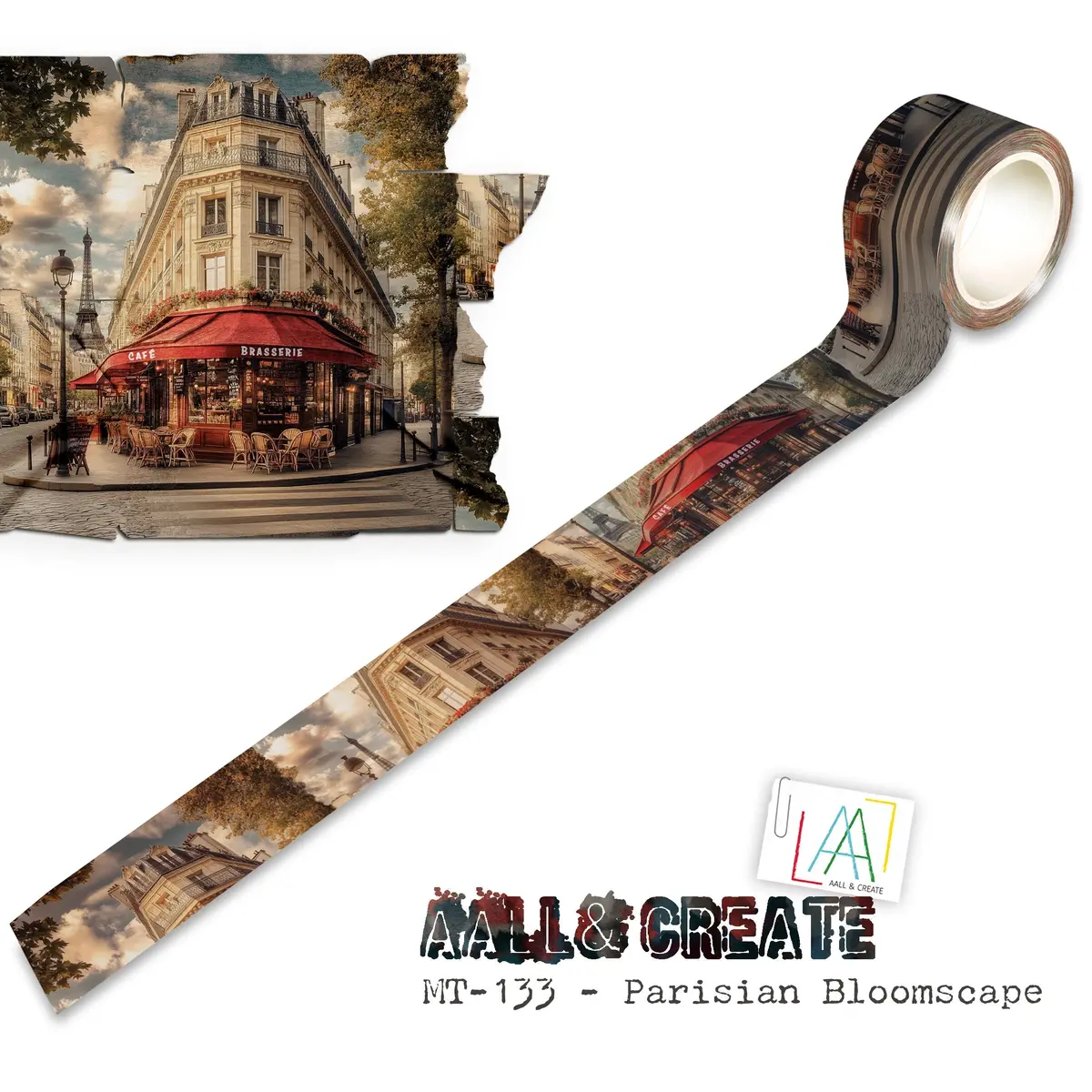 Aall And Create - Washi Tape 25Mm X 10M - Parisian Bloomscape (Layer-It-Up!) 1