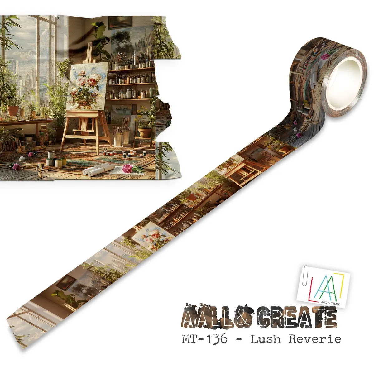 Aall And Create - Washi Tape 25Mm X 10M - Lush Reverie (Layer-It-Up!) 1