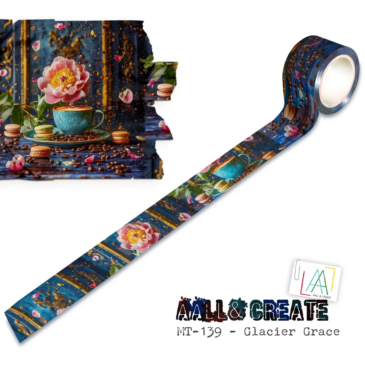 Aall And Create - Washi Tape 25Mm X 10M - Glacier Grace (Layer-It-Up!) 1