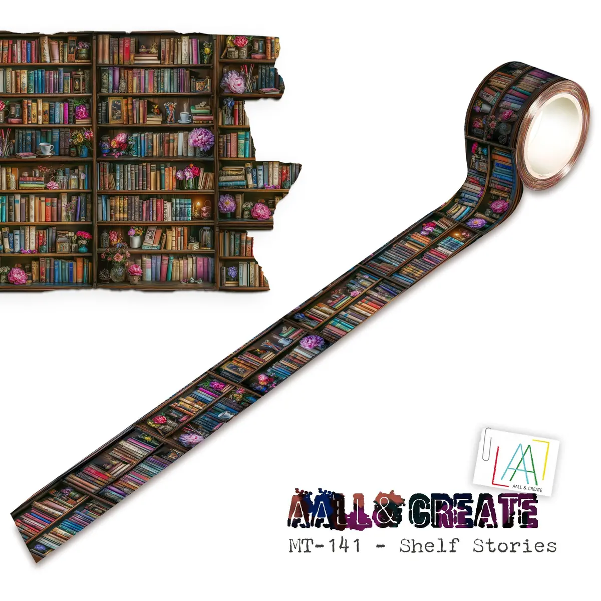 Aall And Create - Washi Tape 25Mm X 10M - Shelf Stories (Layer-It-Up) 1