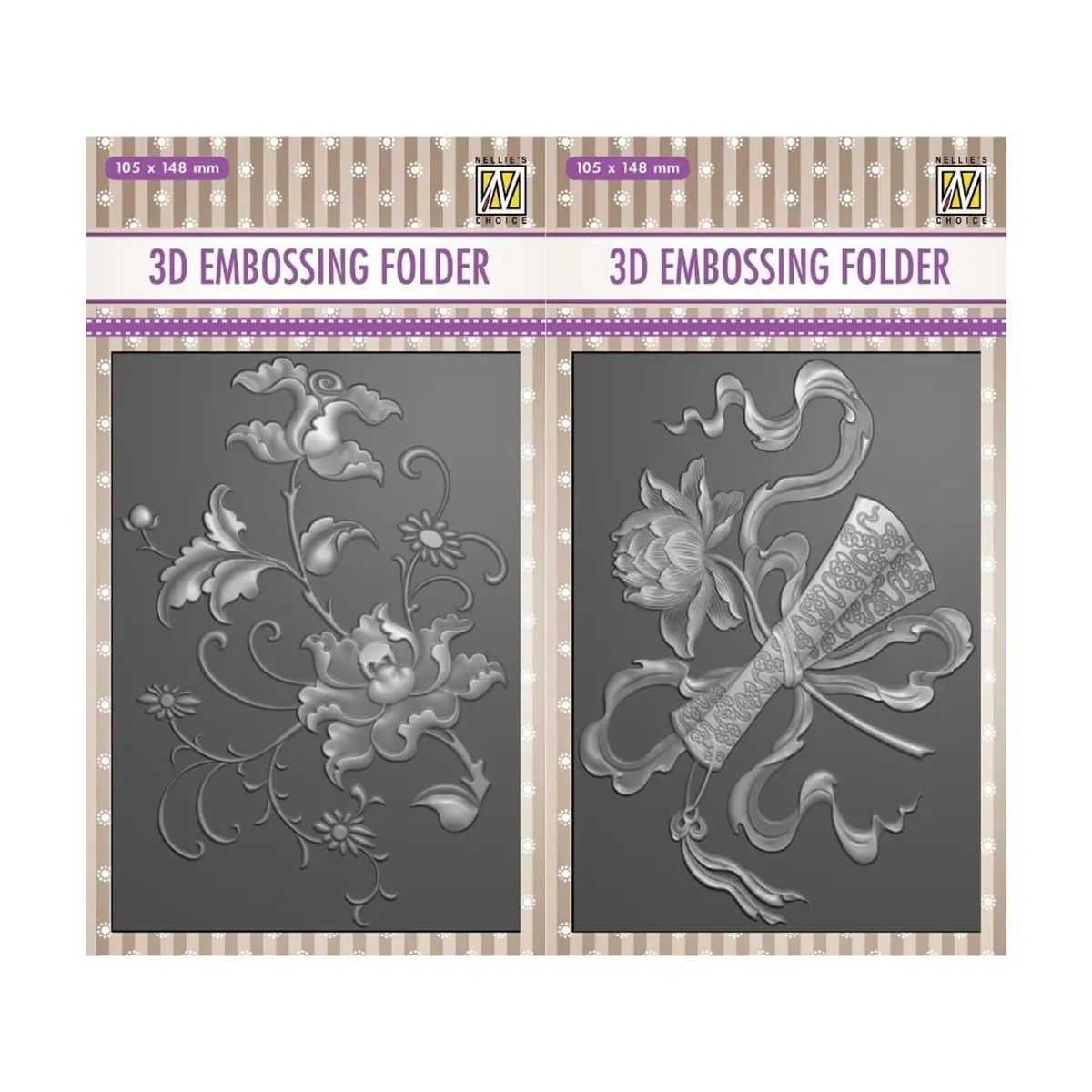 Romantic 3D Embossing Folder Set 1