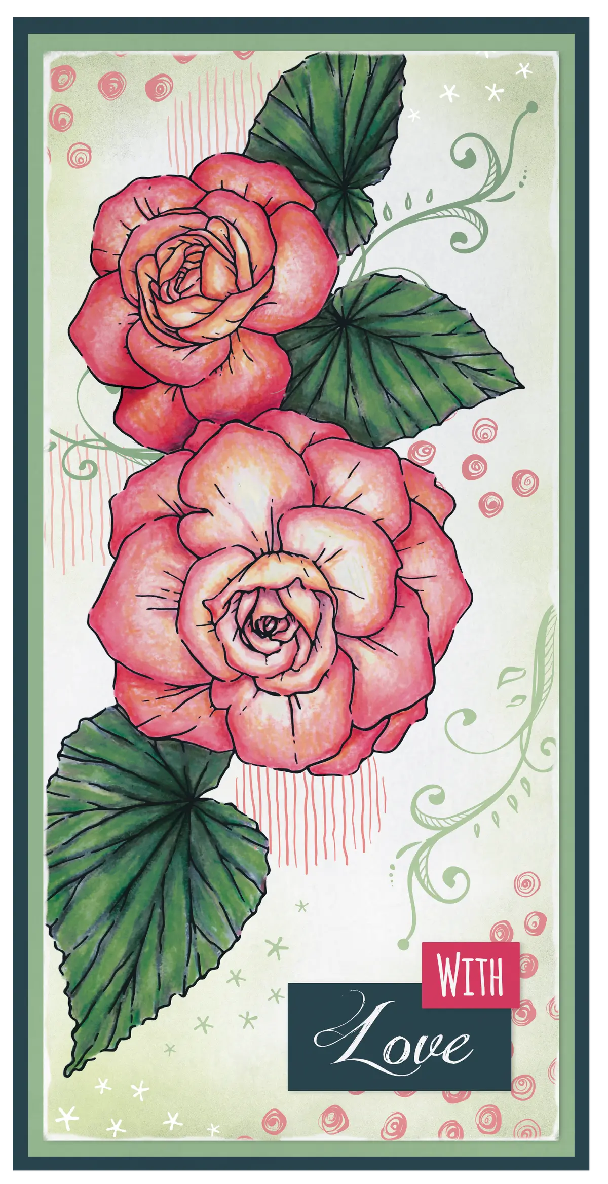 Sl Clear Stamp Begonia Essentials 148X210x3mm 16 Pc Nr.155 2