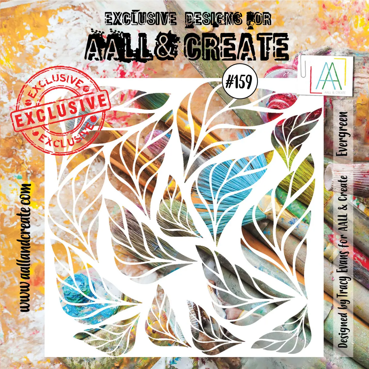 Aall And Create Stencil - 159 - Evergreen 1