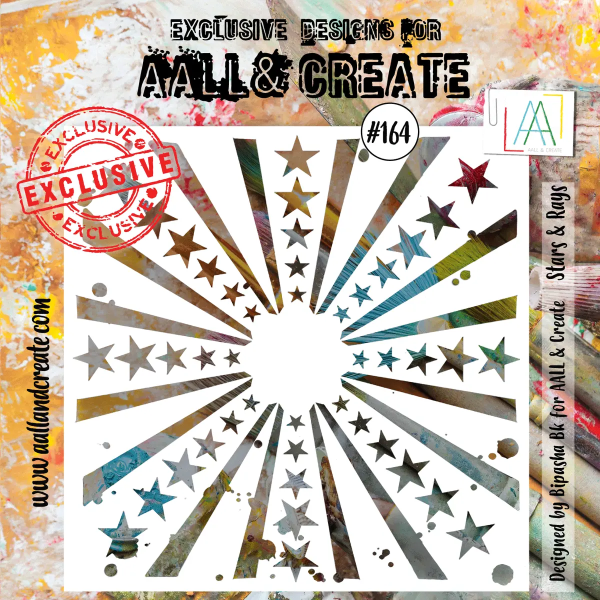 Aall And Create Stencil - 164 - Stars & Rays 1