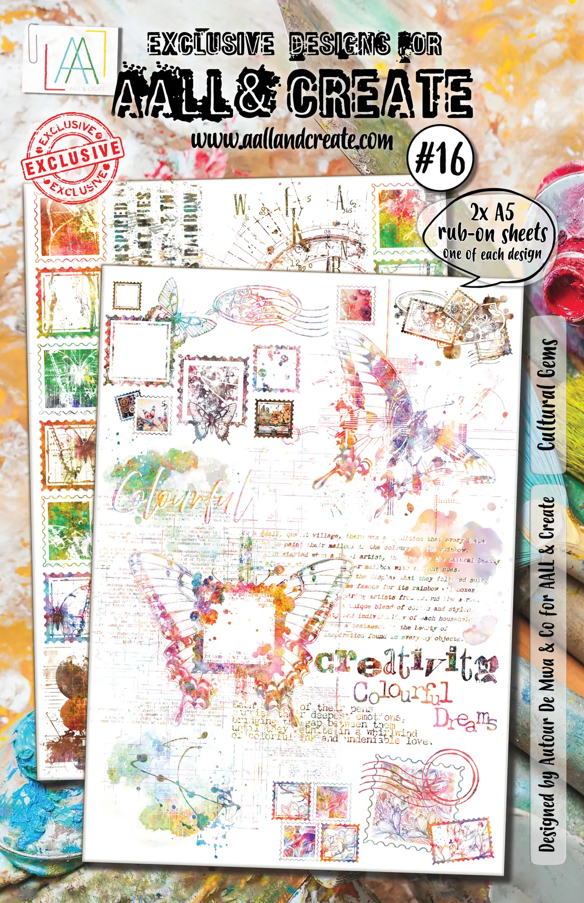 Aall And Create - A5 Rub-Ons - Cultural Gems 1