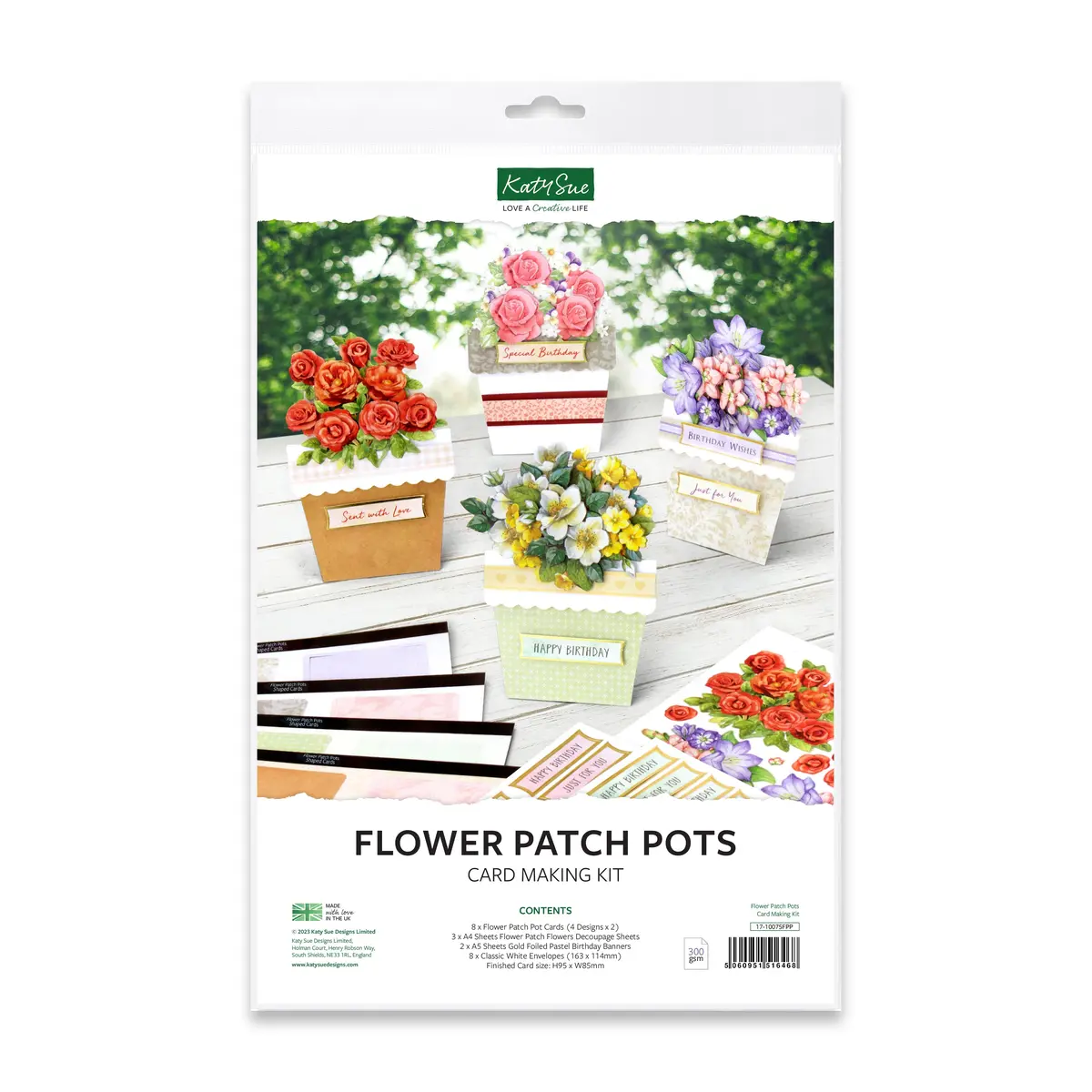 Flower Patch Pots Card Making Kit 1