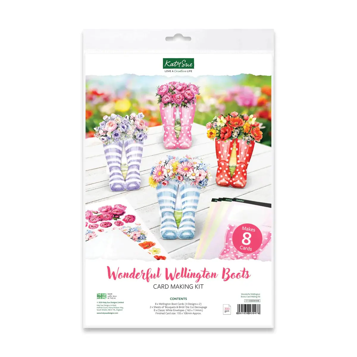 Wonderful Wellington Boots, Card Making Kit 1