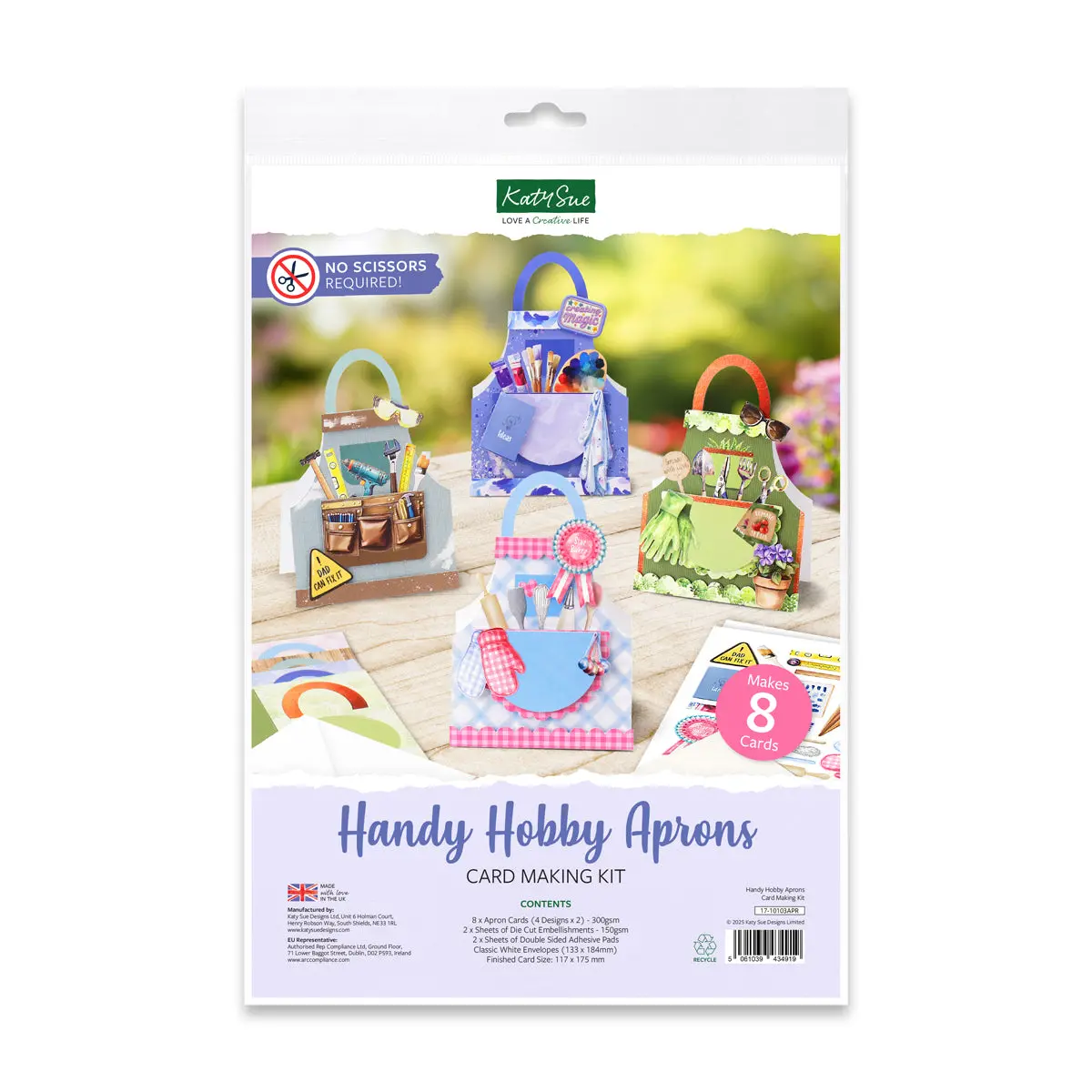 Katy Sue Designs Handy Hobby Aprons Card Making Kit 1