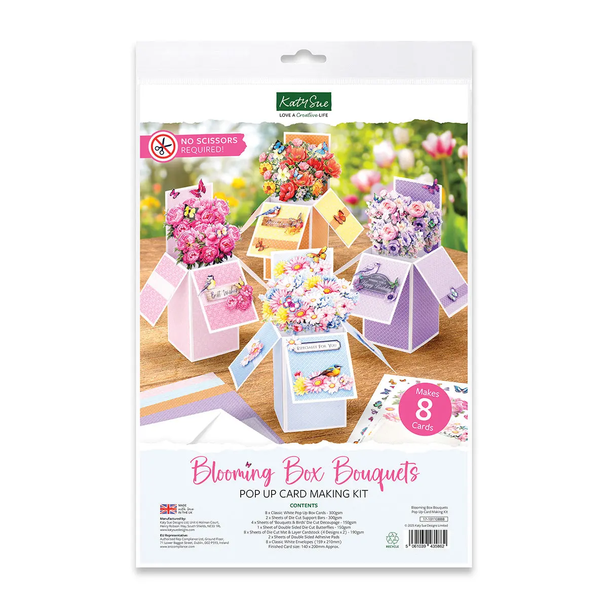 Katy Sue Blooming Box Bouquets, Pop Up Card Making Kit 1
