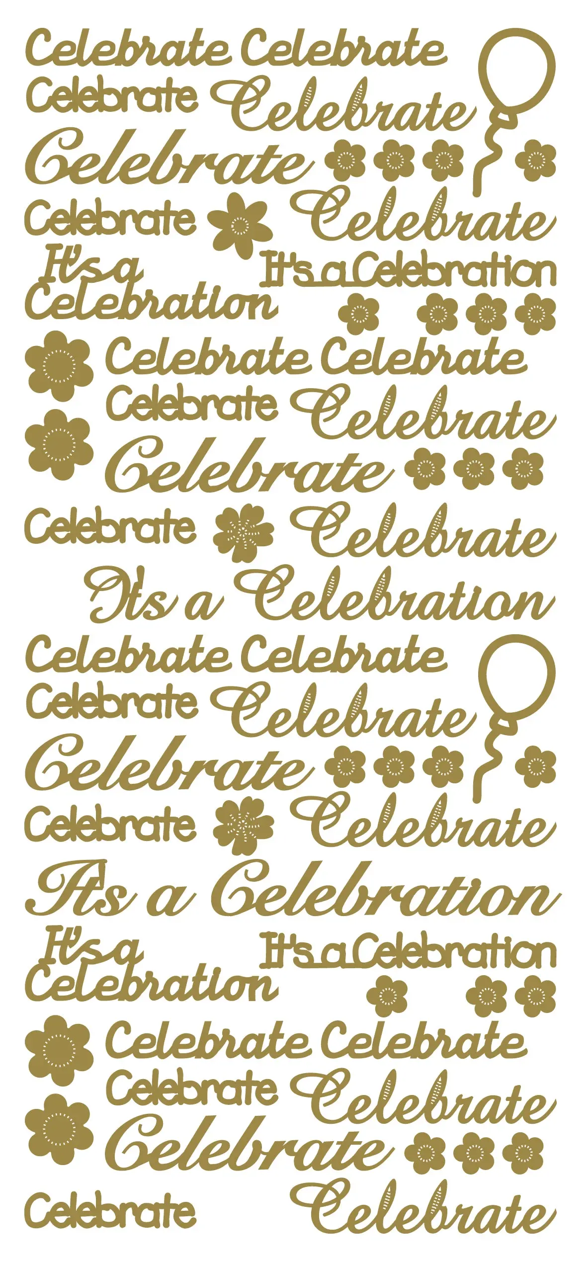 Peel Off Stickers - Celebrate 1
