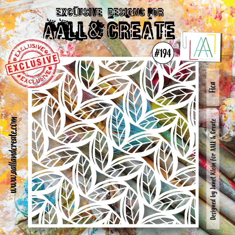 Aall And Create #194 - 6"X6" Stencil - Fica 1