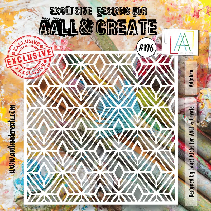 Aall And Create #196 - 6"X6" Stencil - Adinkra 1