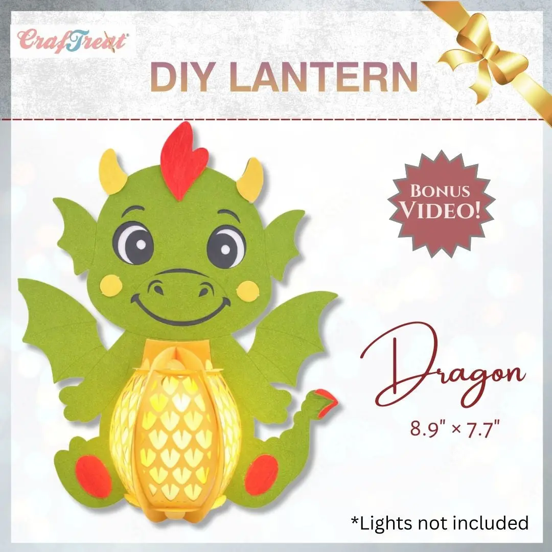 Craftreat Diy Paper Lanterns - Dragon 1
