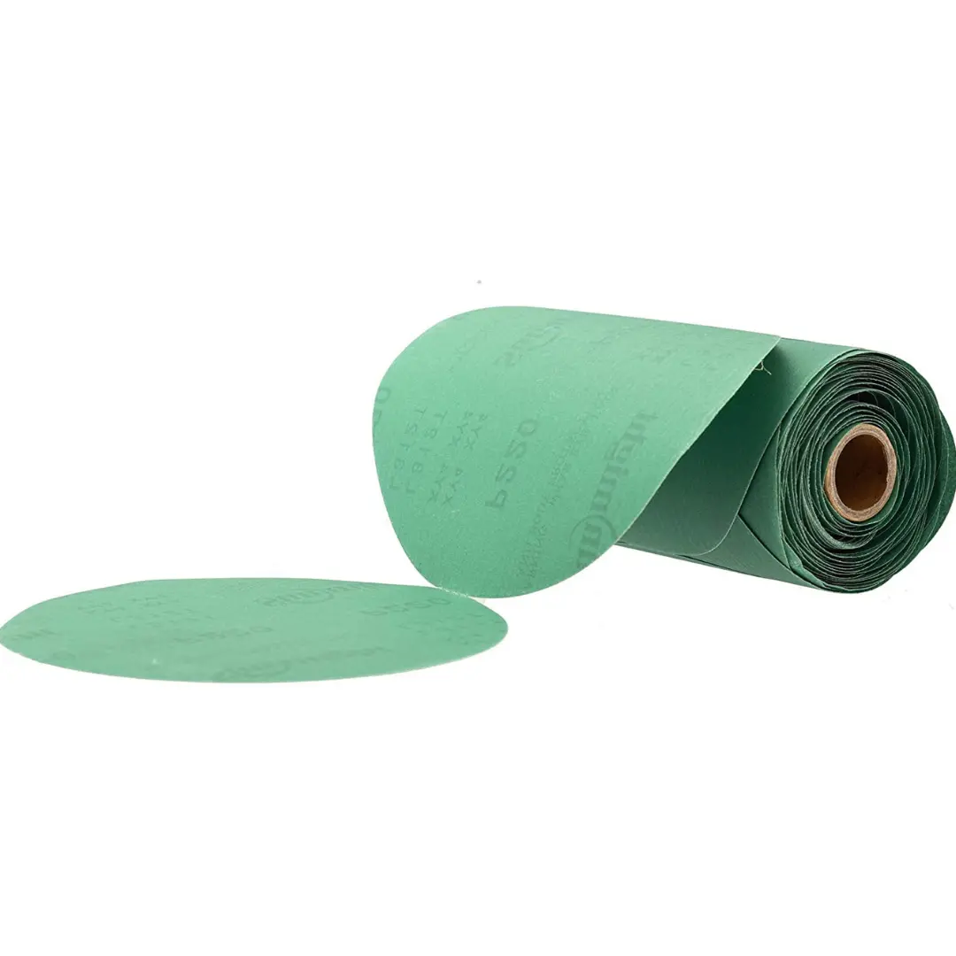 Sunmight 6" Film No Hole Psa Sanding Discs (Roll Of 100 Sheets) 1