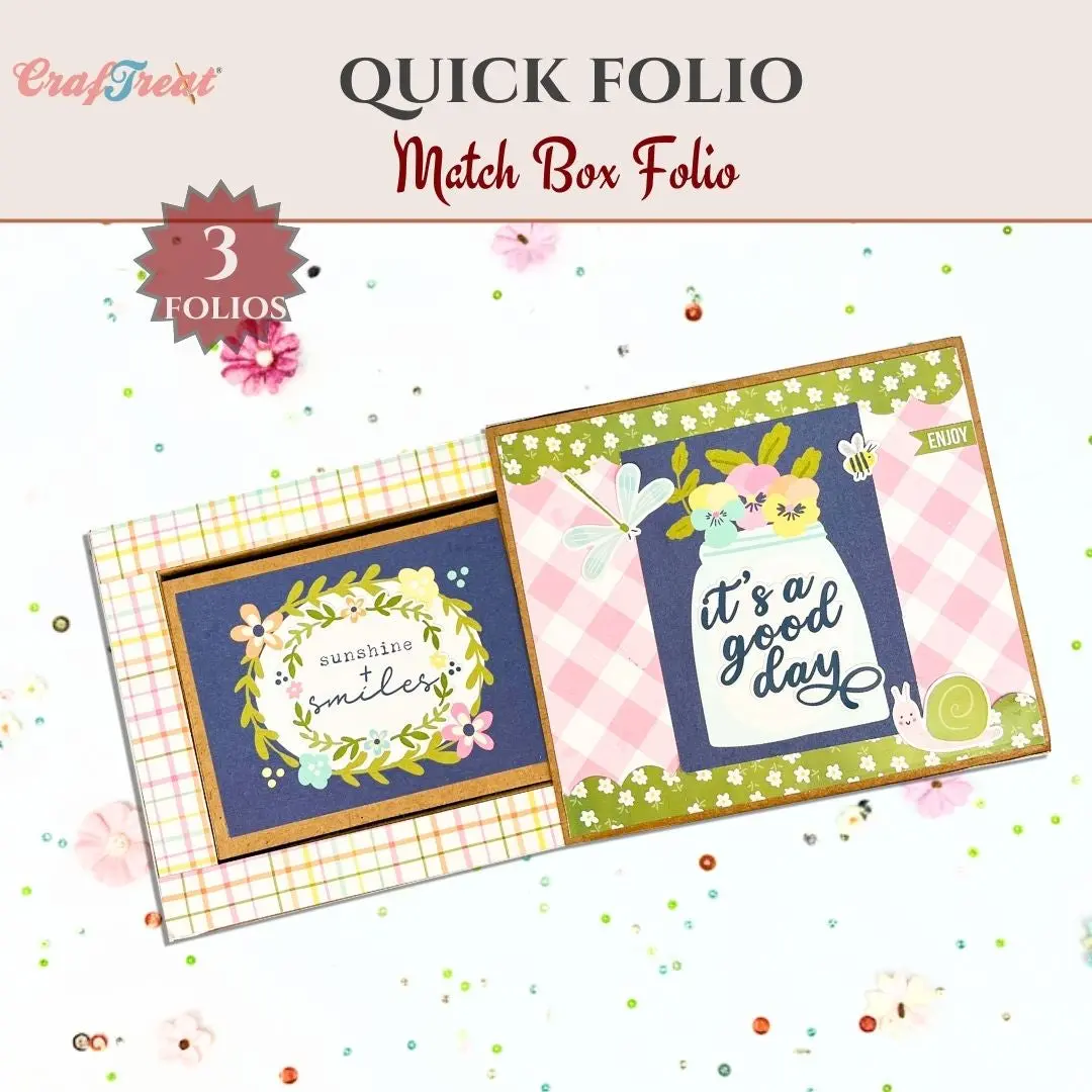 Craftreat Scrapbook Blank Quick Folio  - Match Box Folio 1